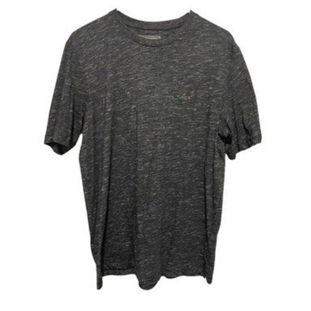 Greg Norman T-Shirt Short Sleeve Mens Medium Gray Shark Logo Heathered Tee M